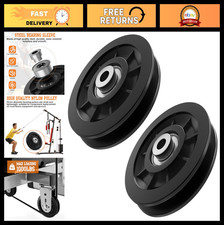 Universal 90mm Nylon Bearing Gym Pulley Wheel - Exercise Replacement for Home Gy