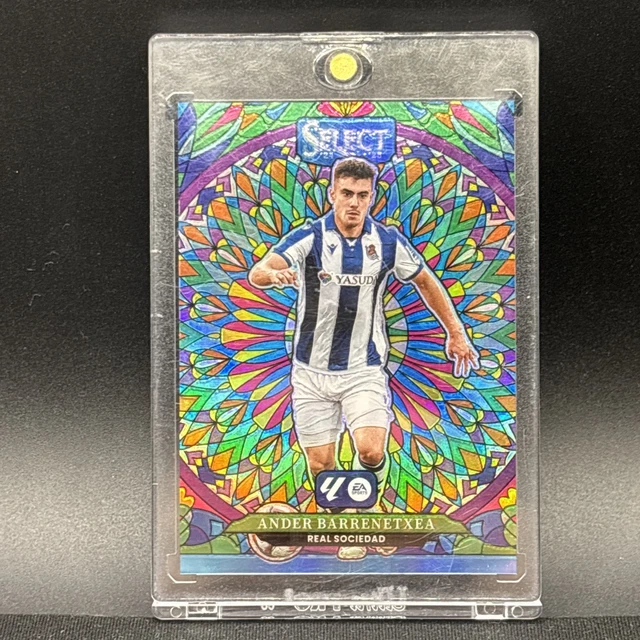 2024-25 Panini Select La Liga Soccer Ander Barrenetxea Stained Glass SP Case Hit
