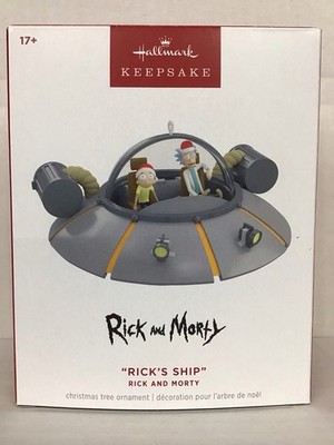 RICK S SHIP ~ Rick And Morty ~ [adult swim] ~ 2025 Hallmark Keepsake Ornament