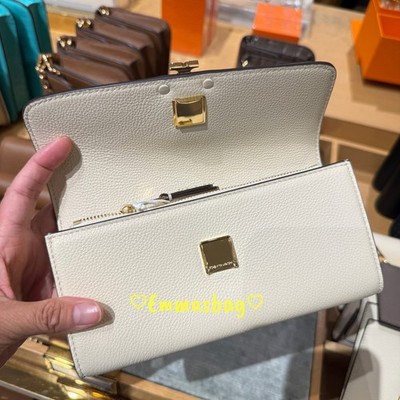Buy Tory Burch Britten Envelope Wallet 175813 Pebbled Leather $300