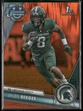 2023 Bowman U Chrome #121 Jalen Berger Orange Refractor #/25