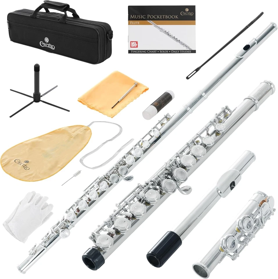 经典镀银长笛 - 初学者/中级 — 第 3/4 张图片