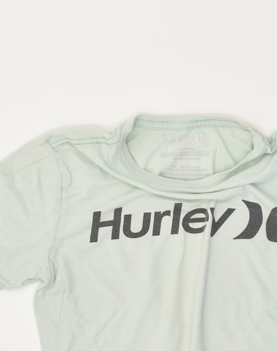 Camiseta Top HURLEY Para Hombre Gráfica Pequeña Verde Algodón YG03 - Imagen 3 de 3