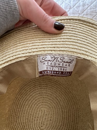 Damenhut Sun N Send weich Stroh Farbe biegen und packen für den Strand - Bild 2 von 8
