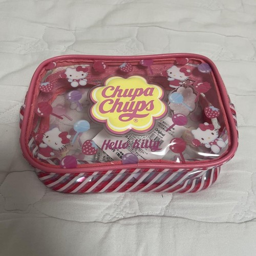 Hello Kitty Chupa Chups Collab Pouch Pink Used Sanrio Bag