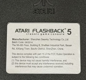 Atari Flashback 5 Classic Game Collector's Edition Black & Red Console - READ