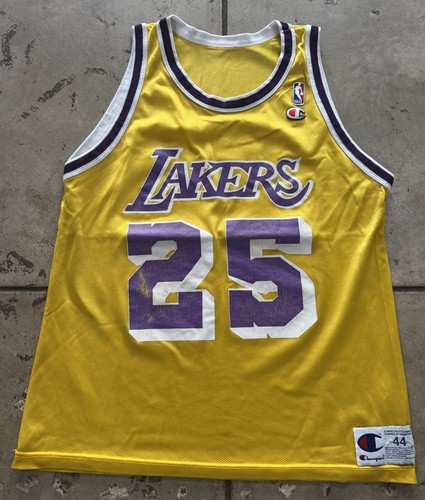 Vintage 1990s NBA Eddie Jones Los Angeles Lakers Champion Jersey - Size 44 Large - Bild 1 von 7