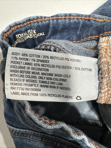 Cat & Jack Bermuda Total Flex Jean Shorts Blue Denim Stretch Cuffed Boys Size 5T - Picture 9 of 9