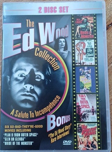 The Ed Wood Collection: A Salute To Incmpetence (2 x DVD) Plan 9 Bela Lugosi - Picture 1 of 3