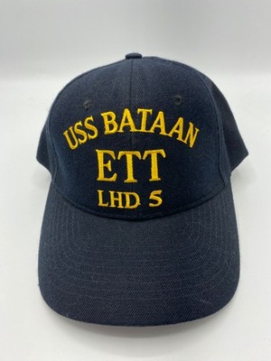 The Corps USS Bataan LHD 5 ETT Logo Black Baseball Cap Hat One Size