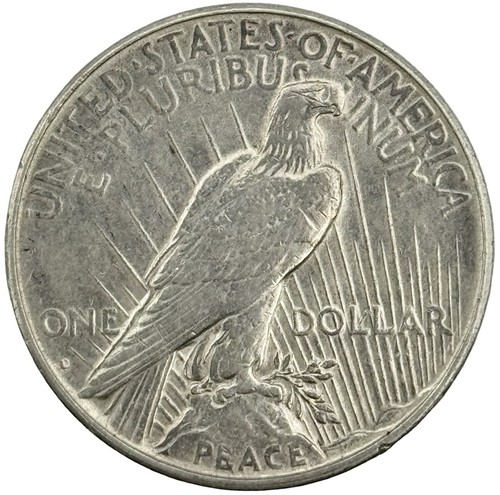 1934-D Peace Silver Dollar AU Details Cleaned - Picture 2 of 2