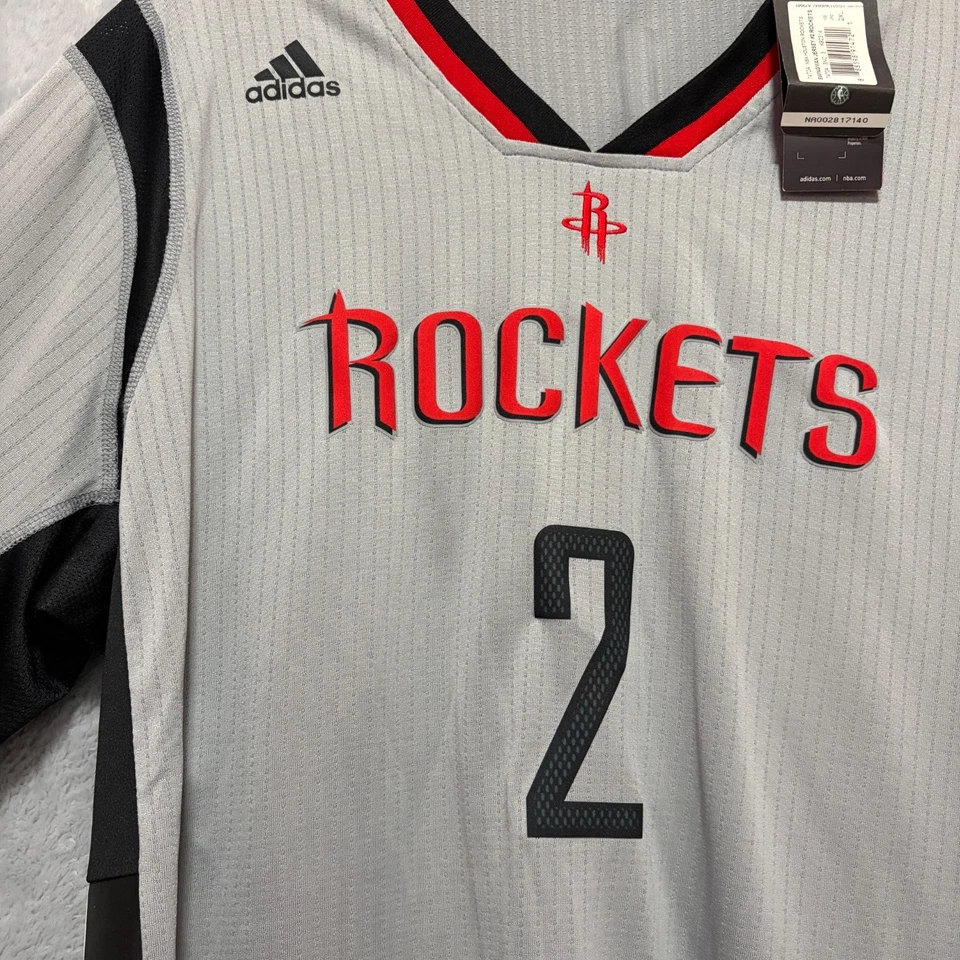 Camiseta Adidas Para Hombre 2XL Negra Houston Rockets NBA Número 2 Patrick Beverley Jersey Foto 4 de 4