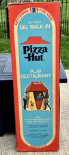 Vintage 1975 Pizza Hut 5' Walk In Play Restaurant Unopened NIB 56"x35"x42" Toy