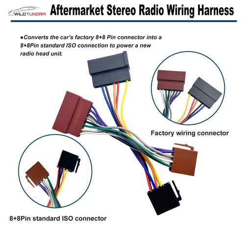 16Pin Aftermarket Stereo Wiring Harness for Ford 1985-2004, 8Pin+8Pin Android... - Bild 4 von 7