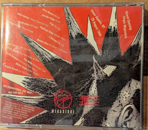 Downtown Virgin Megastore Promo CD NYC 1996 Union Square - Picture 2 of 2