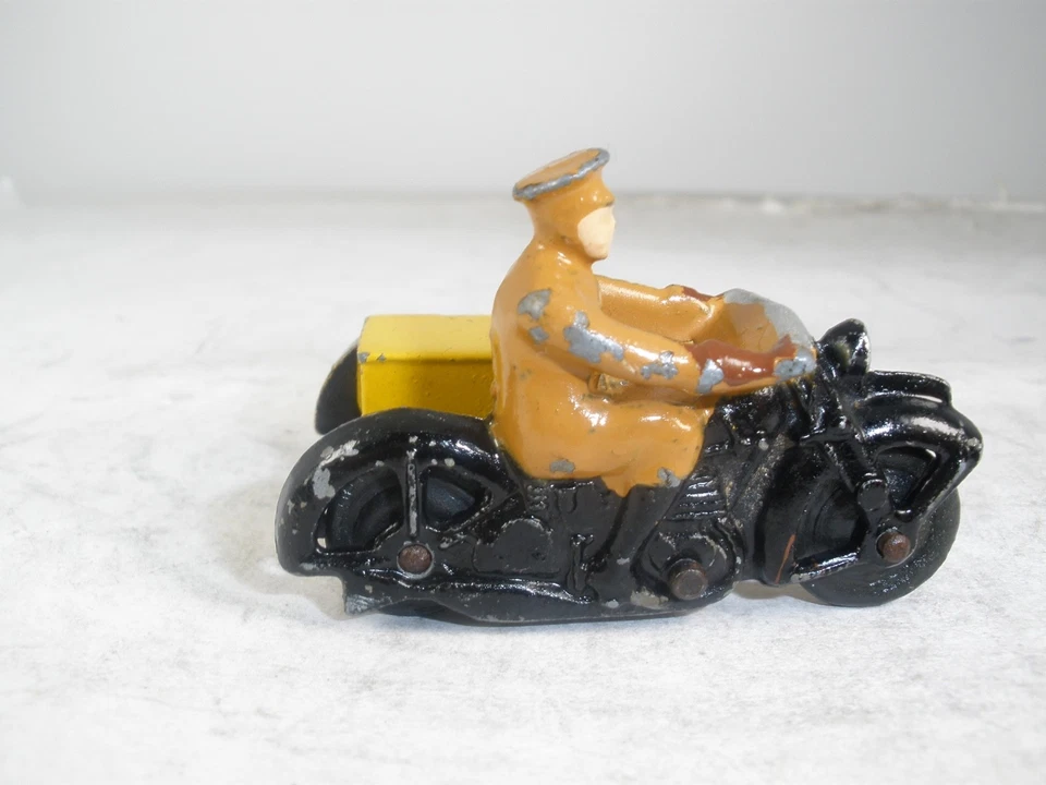 England Dinky Toys #44b AA Motocicleta, Piloto y Sidecar EXCELENTE ESTADO Foto 3 de 4