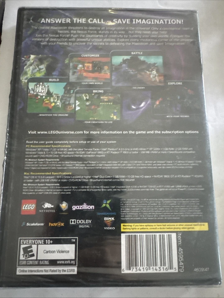 LEGO Universe: Juego Multijugador Masivo Online Nuevo Precintado Foto 2 de 3