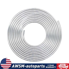Coil Roll Coil of 3/8'' OD 25 Ft Steel Zinc Silver Brake Line Fuel Tubing