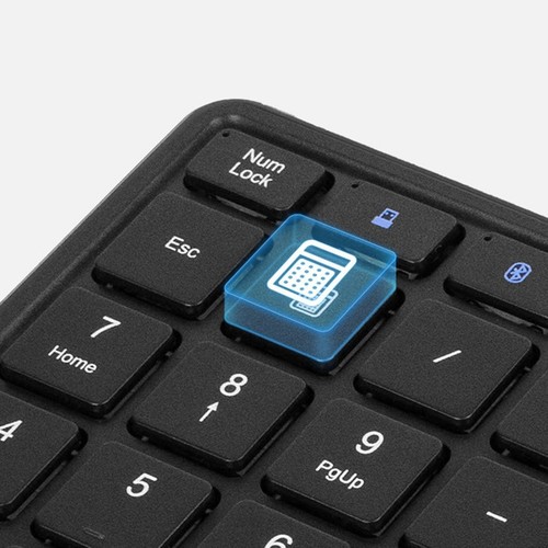Bluetooth Numeric Keyboard with Touchpad Rechargeable USB Numeric Keyboard3789 - Foto 6 di 9