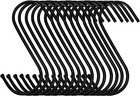 30 Pack Black S Hooks Steel Hanging Heavy Duty S Hanger Hook 