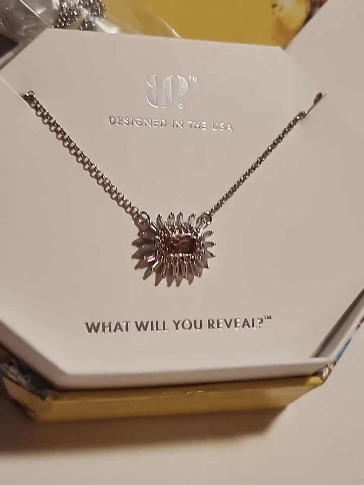 Bomb Party •Sunburst of Sparkle• Necklace RBP6684 November Birthday Collection