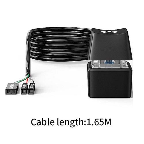 LED Computer Desktop Switch PC Motherboard External Power On/Off Button Cable - Photo 5/23
