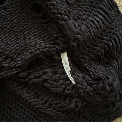 ZARA Women's Oversized Open Knit Distressed Sweater L - Picture 7 of 8
