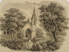 C. GRAIMBERG (*1774), Kapelle in bewaldeter Landschaft, Pinsel Klassizismus