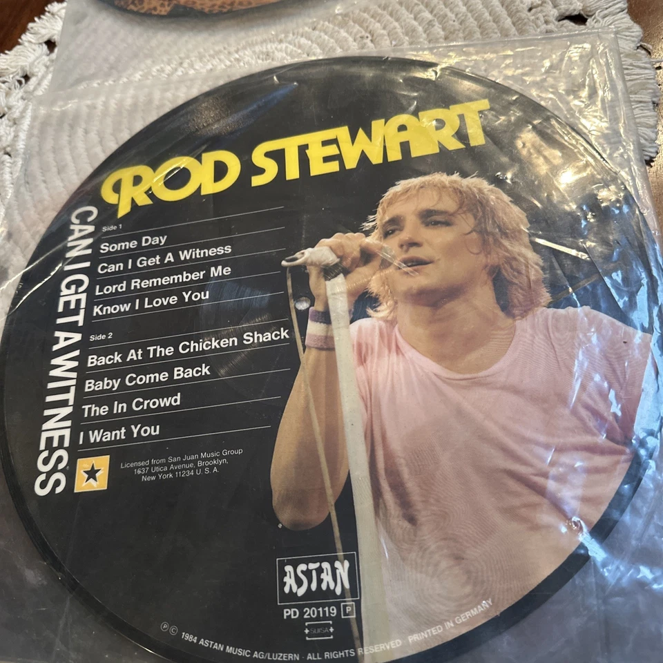 12" LP Rod Stewart Can I Get a Witness Picture 1984 Astan Record M7 - Image 2 of 4