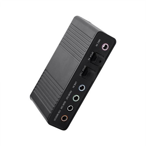 6 Channel Sound Card USB External Digital Optical SPDIF Output Adapter CB - Afbeelding 7 van 7