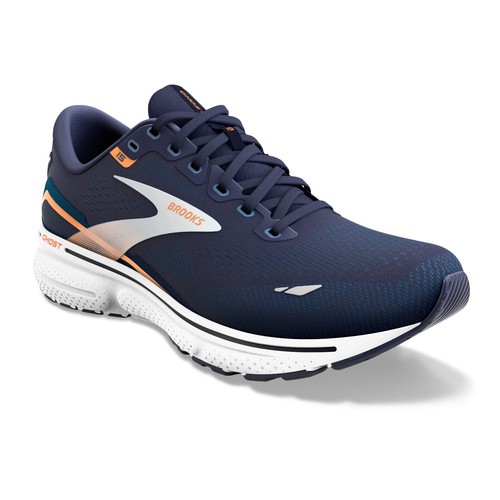 BROOKS GHOST 15 Scarpe Running Uomo Cushion Neutral BLUE ORANGE 110393 1D 439 - Foto 1 di 6