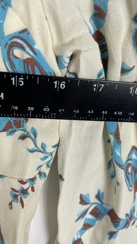 Sunday Best Damen Babydoll Kleid quadratischer Ausschnitt Langarm Blumenmuster mehrfarbig Größe 8 - Bild 10 von 14