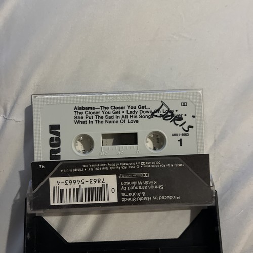 2 Alabama “The Closer You Get" (Cassette Tape, RCA 1983) And Just Us Tape - Picture 4 of 7