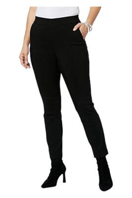 WynneCollection Flatter Fit Ankle Pant Black