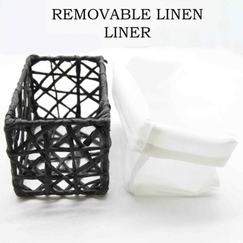 Evideco Paper Rope Storage Utilities Baskets Totes Set of 4 Solid Colors - Bild 20 von 21