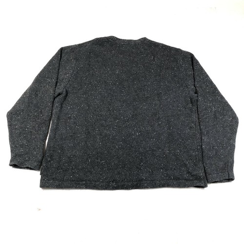 Woolrich Pullover Maglione Maglione Uomo L Grigio Erica Misto Lana Scollo V Relaxed - Foto 4 di 5