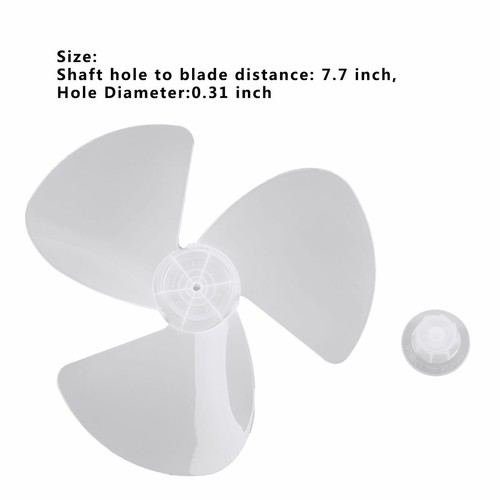 12/14/16Inch Replace Silence Fan Blades 3/5 Leaves w/Nut Cover for Table Fanner - Bild 59 von 60