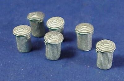 HO/HOn3 METAL TRASH CANS WISEMAN MODEL SERVICES DETAIL PARTS CASTINGS #HO132 