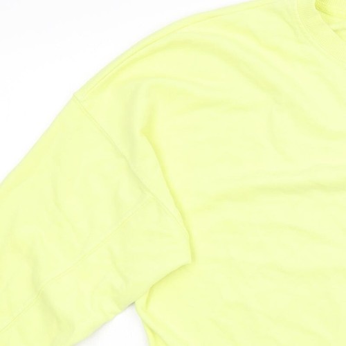 New Look Womens Yellow Cotton Blend Sweatshirt Size M - Picture 7 of 12