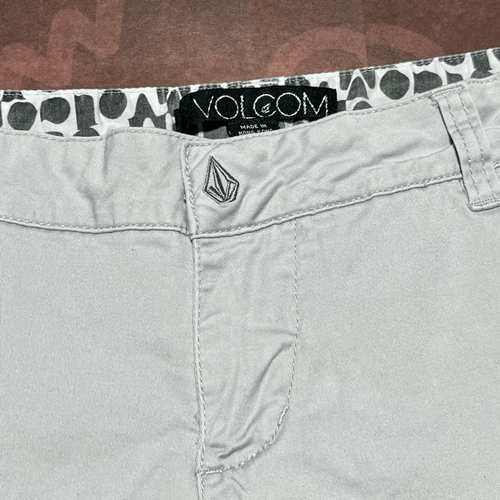 VOLCOM ORIGINAL KURZE SHORTS BEIGE MIT TASCHEN GRÖSSE 1 KNOPF HAKENVERSCHLUSS - Bild 5 von 8
