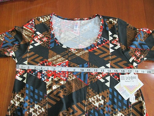 Nueva con etiquetas Camiseta LulaRoe Perfect Mujer Talla S Pecho 36 Geométrica Fluida 210-21778 - Imagen 8 de 8