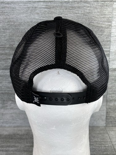 NWOT Ed Hardy DEH Mesh Snapback Trucker Hat Cap Lion Head Tattoo Black OSHA - Picture 6 of 13