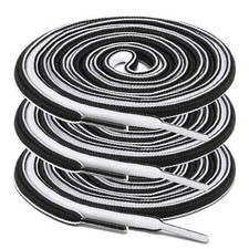 3Pair Oval Shoe Laces Replacement Strings for Sneakers Athletic Shoes 24-60 Inch