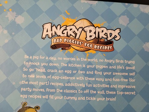 ANGRY BIRDS Bad Piggies Egg Recipes Book Hardcover 2011 Kirjat Oy - Picture 3 of 3