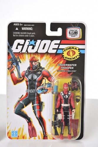 Figura de acción GI Joe Cobra Diver soldado submarino 25 aniversario Hasbro 2008 - Imagen 2 de 4