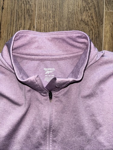 Reebok Quarter Zip lila sportliches Langarmshirt Damengröße Medium - Bild 2 von 5