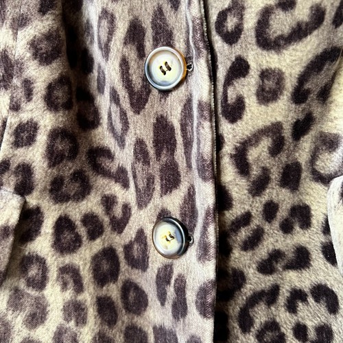 Talbots Blazer Womens Size 14WP Leopard Cheetah Velvet Soft Coat Jacket - Picture 6 of 17