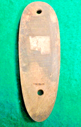 Browning FN Original Bone Butt plate L 5 in W 1 11/16 Hole spacin C -C 3 3/8 - Picture 2 of 2