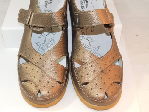 SPRING STEP STREETWISE BRONZE LEATHER MARY JANE SHOEs USA SZ 39WW - Picture 4 of 6