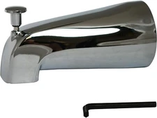 PLUMB PAK PP825-38 3/4-in IPS Chrome Slide Mount Reducer Bushing Bathtub Spout